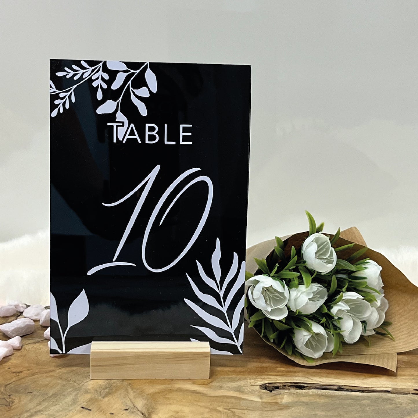 Tischnummern schwarz acryl