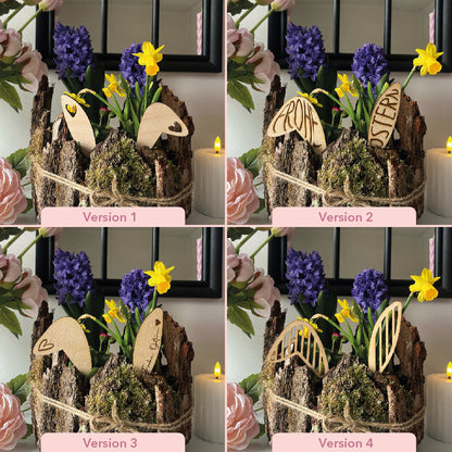 Osterhasen-Ohren aus Holz