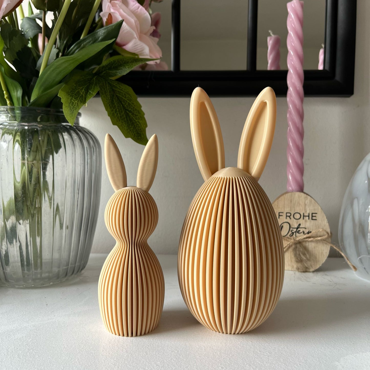 Osterei mit Ohren versch. Farben