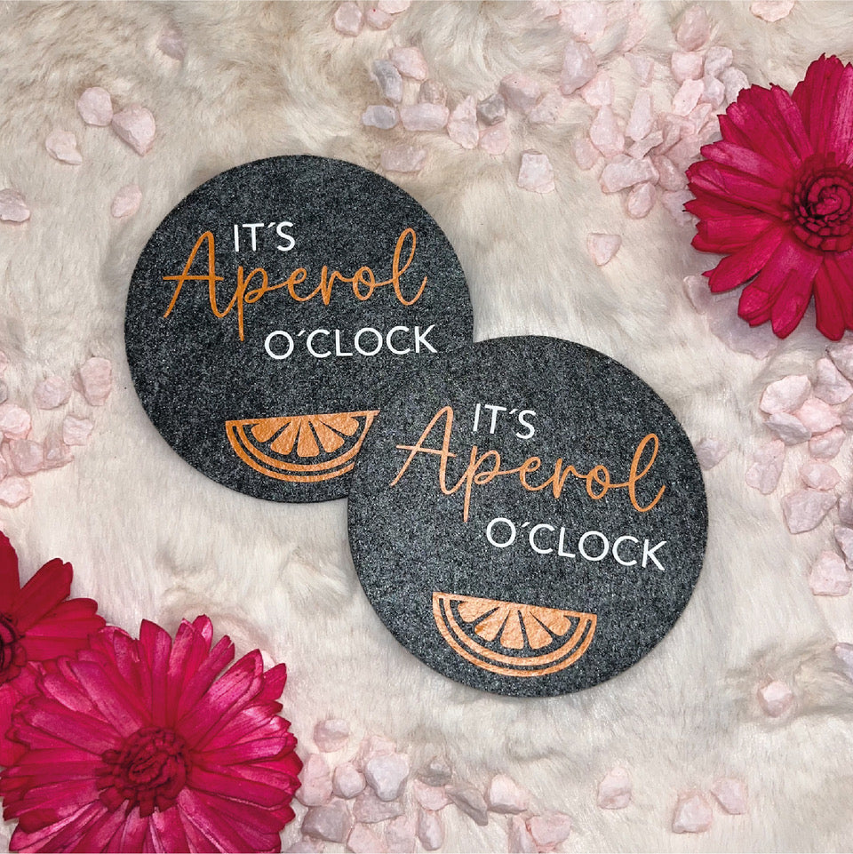 Untersetzer Filz "Aperol o´clock"